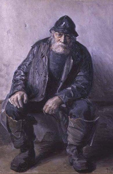 Michael Ancher Skagen Fisherman China oil painting art